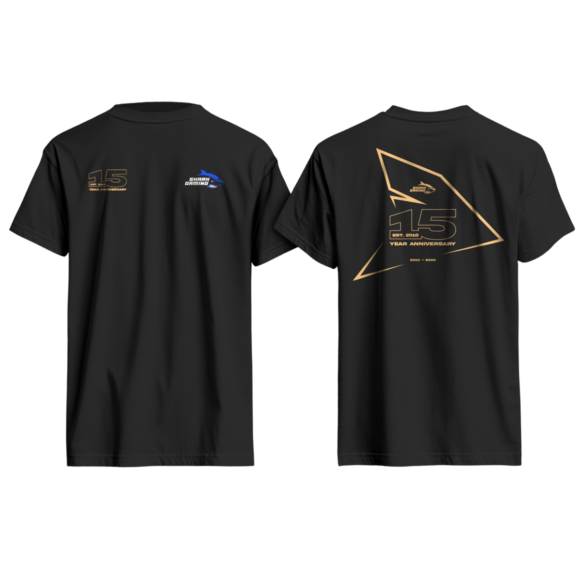 Shark Gaming T-Shirt 15-årsjubilæum