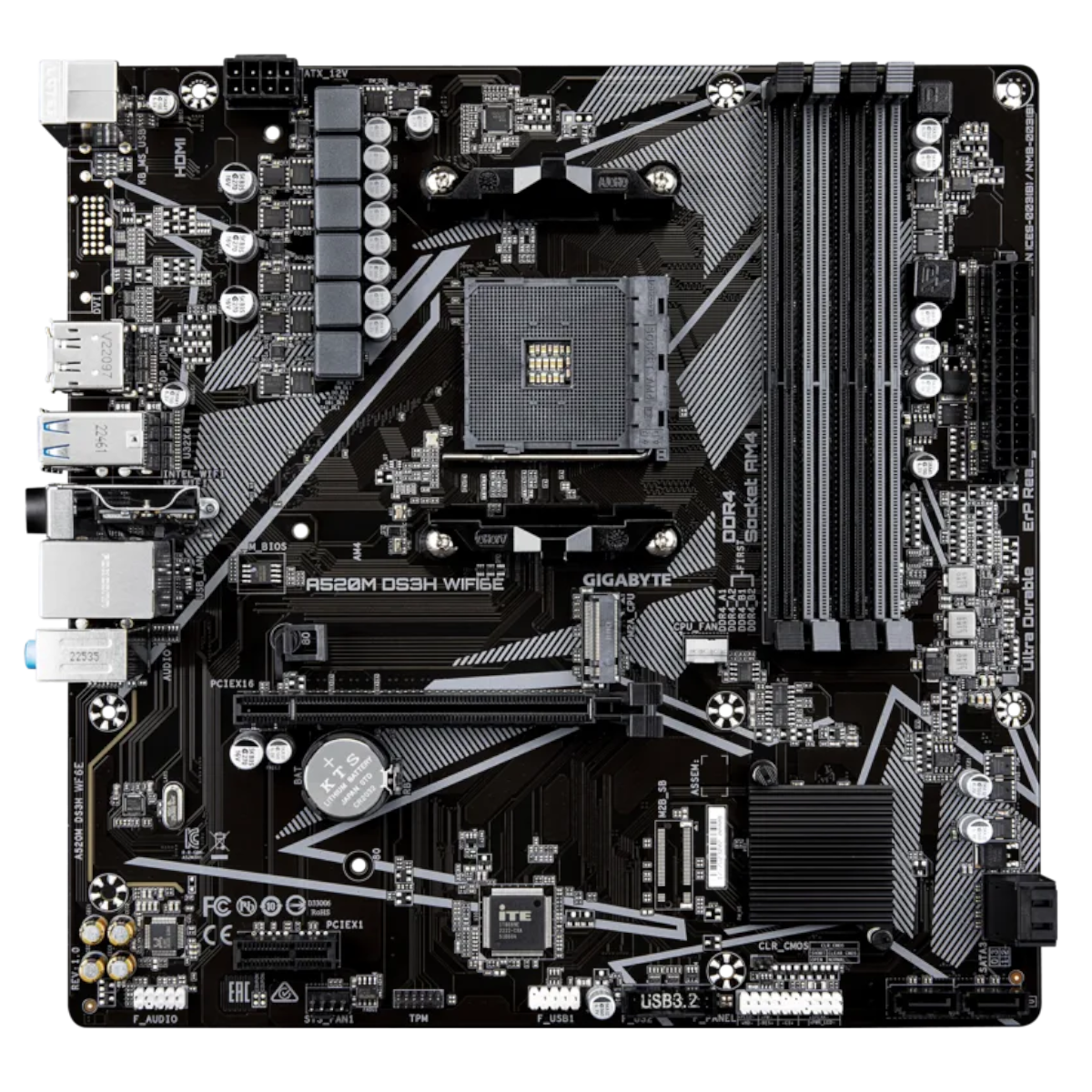Gigabyte A520M DS3H WF6E Bundkort