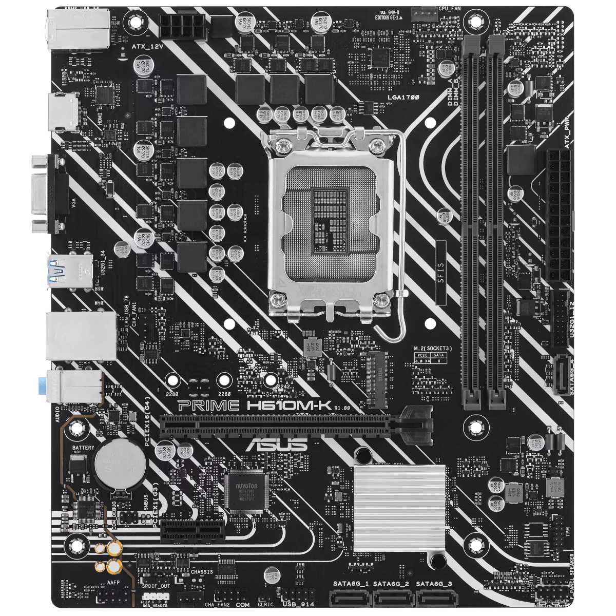 ASUS PRIME H610M-K DDR5 Bundkort