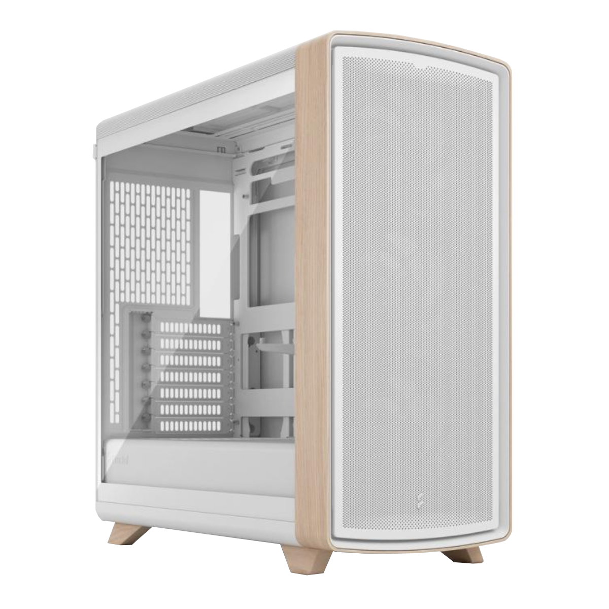 Fractal Design Summit Chalk White TG Clear Tint Kabinet
