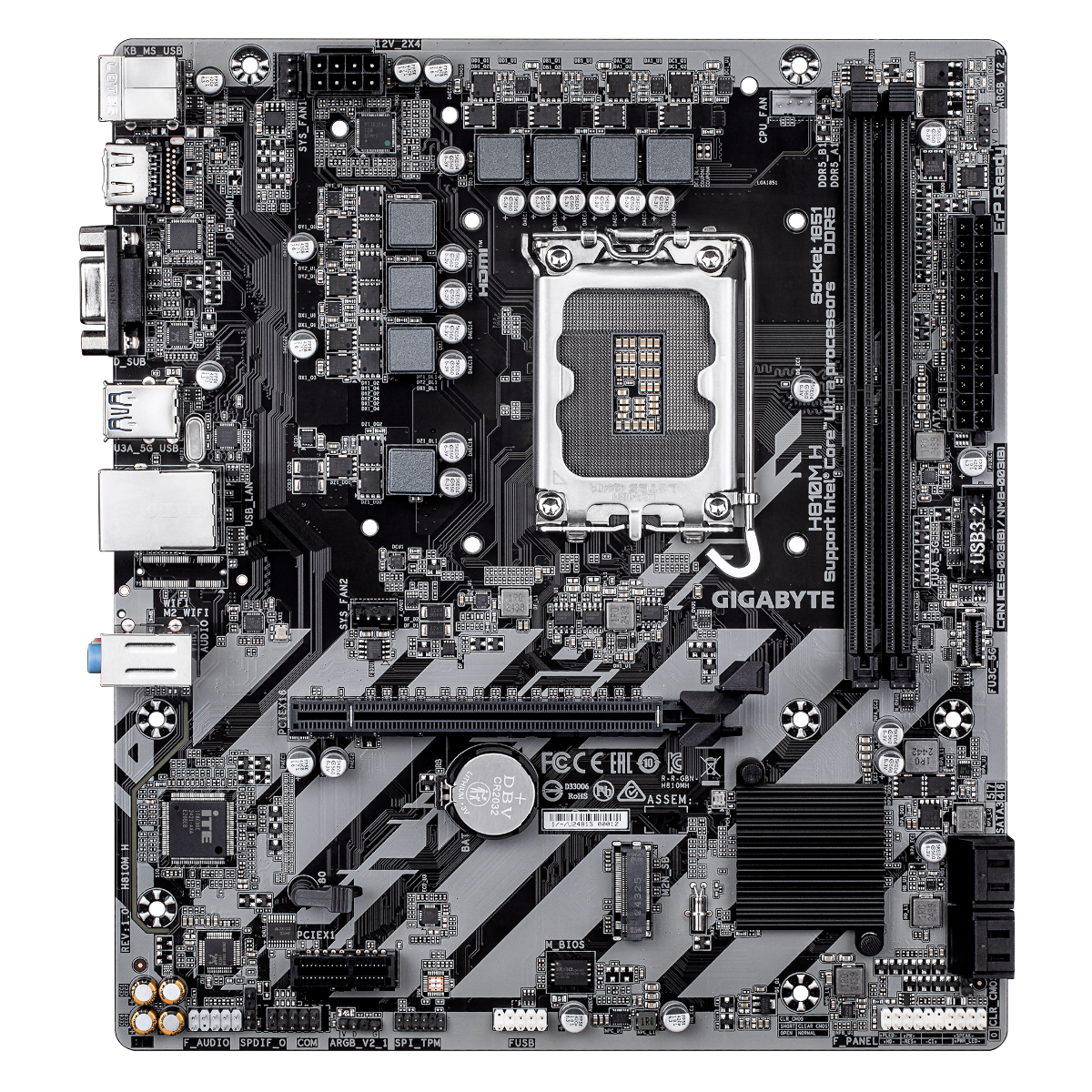 Gigabyte H810M H Bundkort