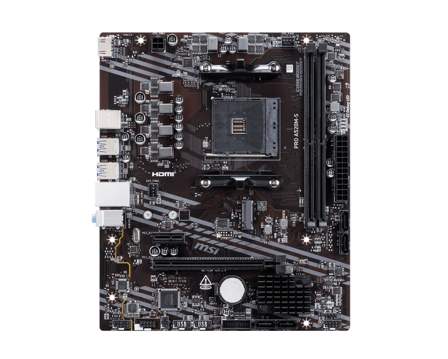 MSI A520M-S DDR4 Bundkort
