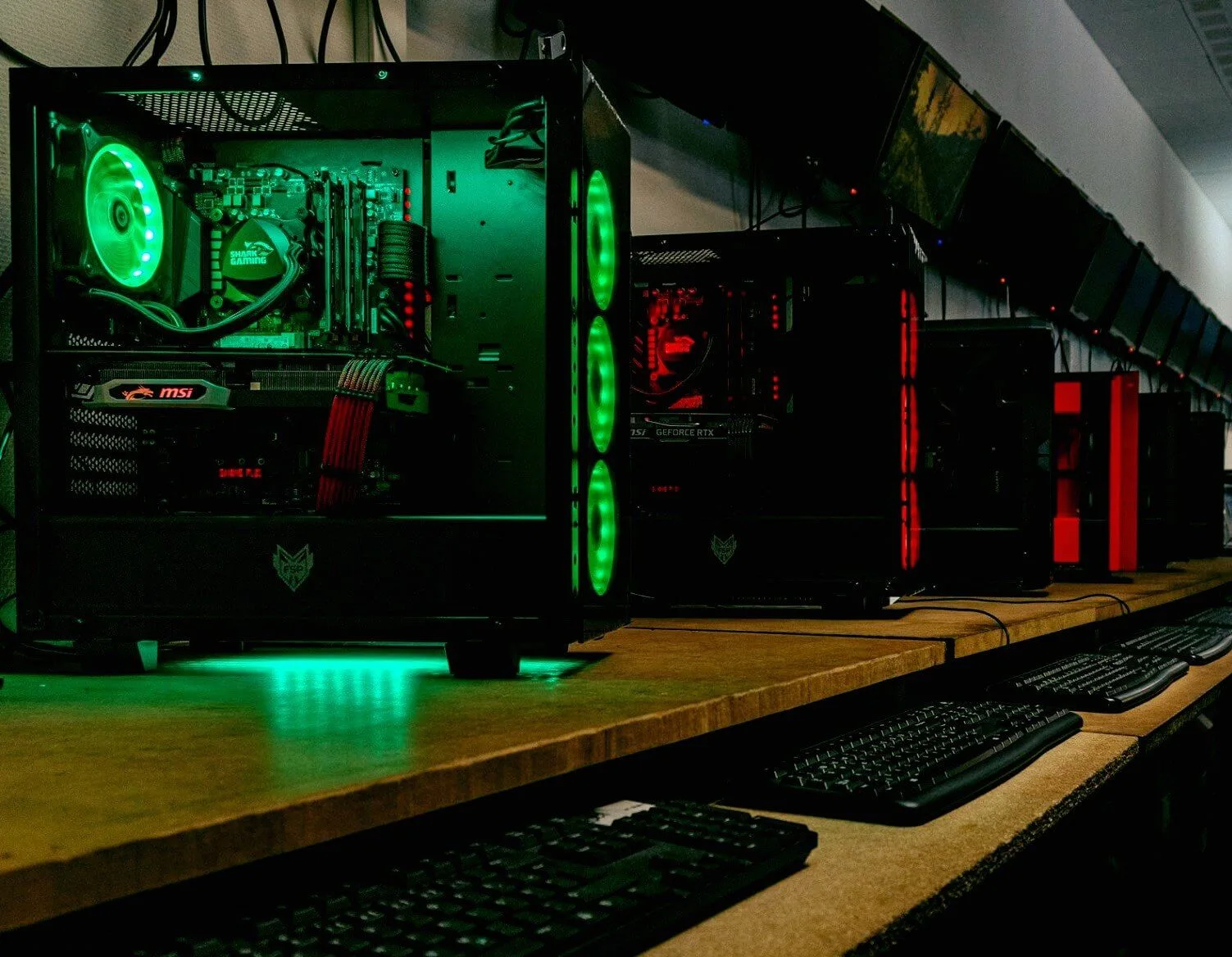 SharkGaming Computers SharkGaming Computers on the work bench