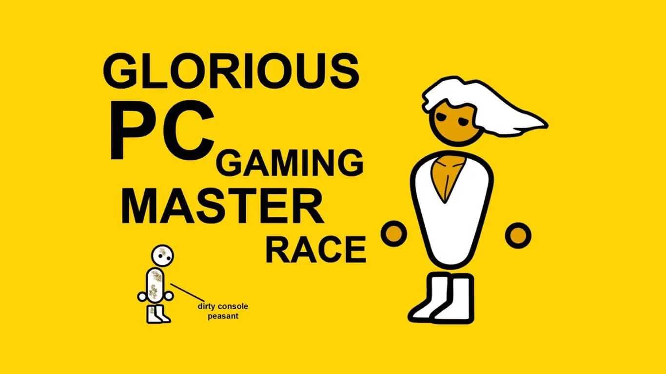 PC Master Race Glorious PC master race med figur