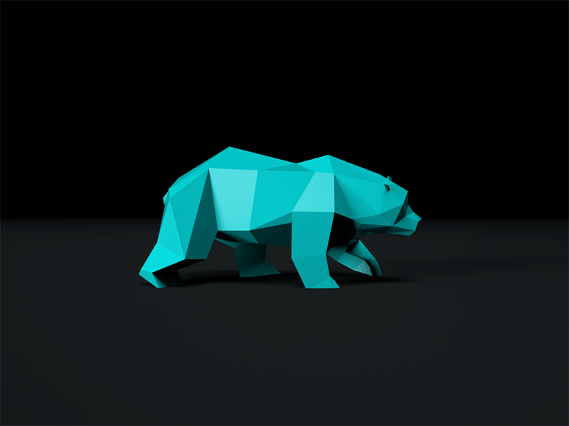 Polygon bear Polygon bear